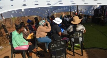 During the youth month celebration at Ext3 informal settlements