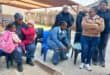 The police officers also bonded with the nursery school learners to make sure that they learn how to avoid criminals. Photo: SAPS
