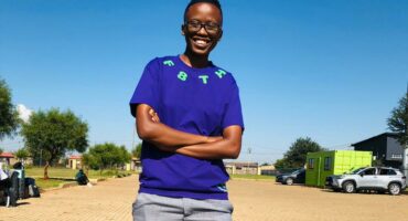 The young writer Bonolo Refentse Menoe.