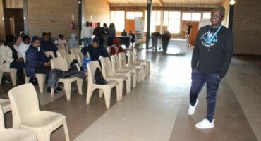 Tsietsi Matlhabe made sure that the proceedings got off to a good start. Photo: Adele Louw (Carletonville and Fochville Herald)