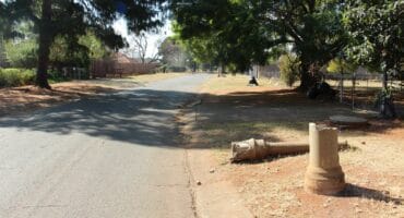 The area in Cactus Street where the man and his friends were robbed. Photo: Adele Louw (Carletonville and Fochville Herald)