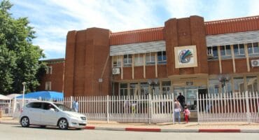 The main building of the Merafong City Local Municipality in Halite Street in Carletonville.