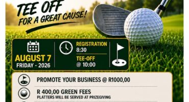 The poster for the golf day.