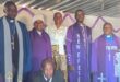 Gladys Baloyi (middle back) with some of the church leaders.
