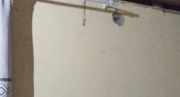 Stray bullets from the shooting between the rival zama-zama groups hit the inside of the wall of this house in Ext 3 on August 19.