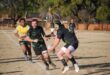 Hierdie Scorpions speler het hard gewerk om die bal uit die opponente se hande te hou.