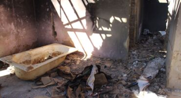 The dilapidated inside of house no. 6273. Photo: Adele Louw (Carletonville and Fochville Herald)