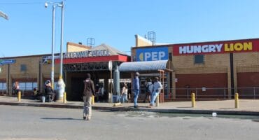 The brazen robbery took place at the back of the Gateway Mall in Carletonville.