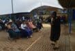The principal addressing the learners during the Heritage Day Commemoration.