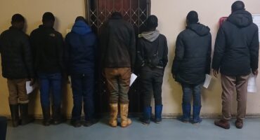 Some of the suspects who were arrested. Photo: SAPS