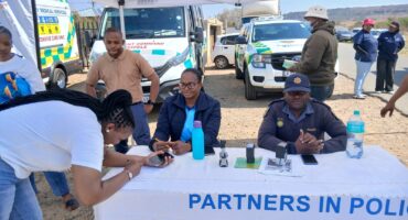 Officials from various government departments assisted the community.