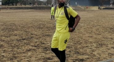 The organiser of the trial, Sam Ndlovu of the OweSam United club in Carletonville.