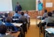 The learners listened intently to what the police members had to say.