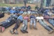 More than 120 suspected illegal miners were arrested. Photo: SAPS