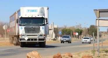 Trucks such as this one just pulls out in front of oncoming drivers. Photo: Adele Louw (Carletonville and Fochville Herald)