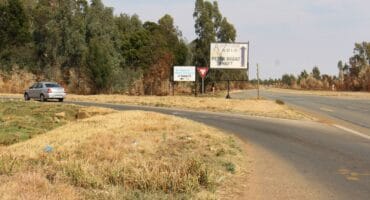 One of the hijackings took place on P111 near the entrance to Blyvoor. Photo: Adele Louw (Carletonville and Fochville Herald)