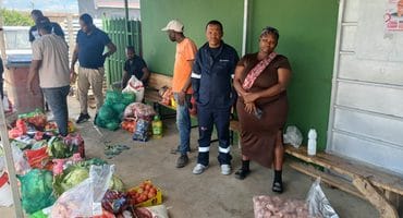 The shop owners donated various goods to the victims' families. Photo: SAPS