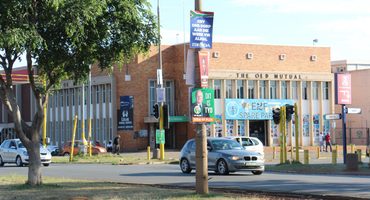 Some of the election posters in Annan Road in Carletonville. Photo: Carletonville and Fochville Herald