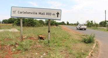 The robbery took place between Carletonville Extension 9 and the Carletonville Mall. Photo: Adele Louw (Carletonville and Fochville Herald)