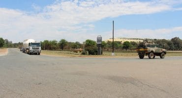 The employees were hijacked near the entrance to East Driefontein. Photo: Adele Louw (Carletonville and Fochville Herald)