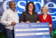 Magistrate Viglia Bester of the Children’s Court received their donation from Samuel Gontse (President Hyper’s Head of HR) and Mandie Kruger (Finance Executive, President Hyper). Photo: Supplied