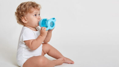 Hacks to switching from a bottle to a sippy cup