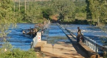 Schoemansdriftbrug in die Vredefort Koepel