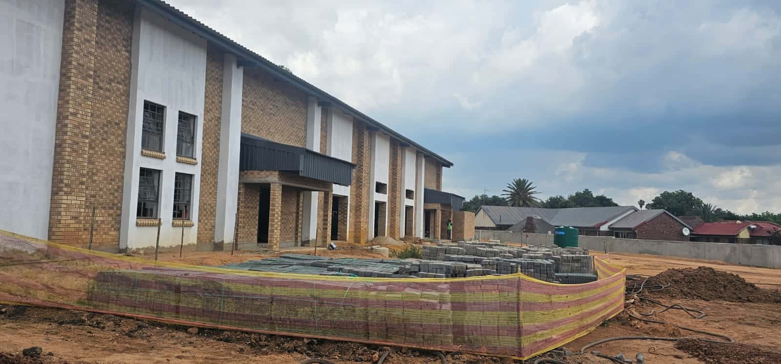 The school will for the first time have a multi functional hall on it's premises