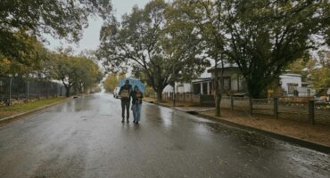 Reenfoto in Parys, Vrystaat geneem