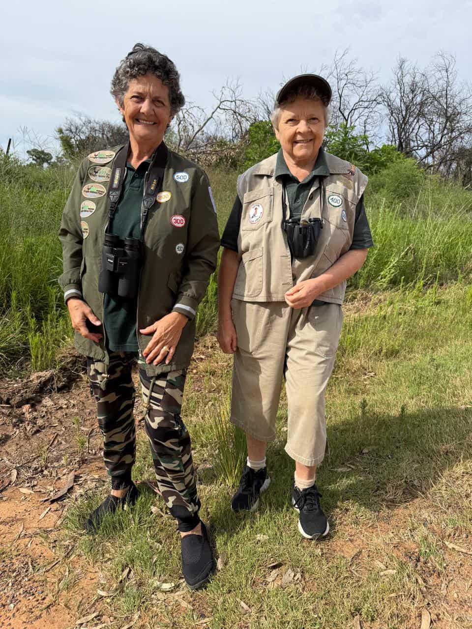 Geesdriftige voëlkykers, Corrie Venter en Marietjie Ferreira. Foto: Nicolette van Brakel