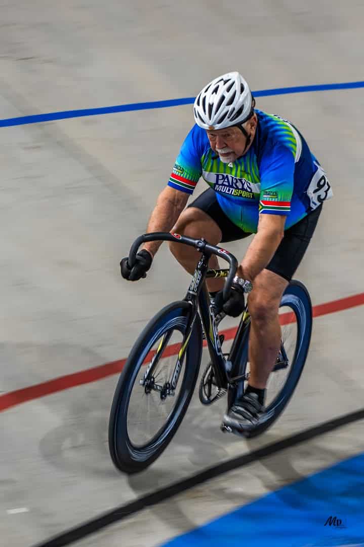 André Joubert at the 2025 SA Track Cycling Championship.