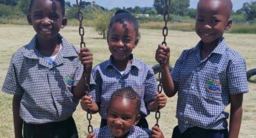Reatlehile Manoto, Thandeka Mthethwa, Boikanyo Morabe and Siphosethu Moleko are among the learners who started their school career at Dome Combined School as Grade One learners.