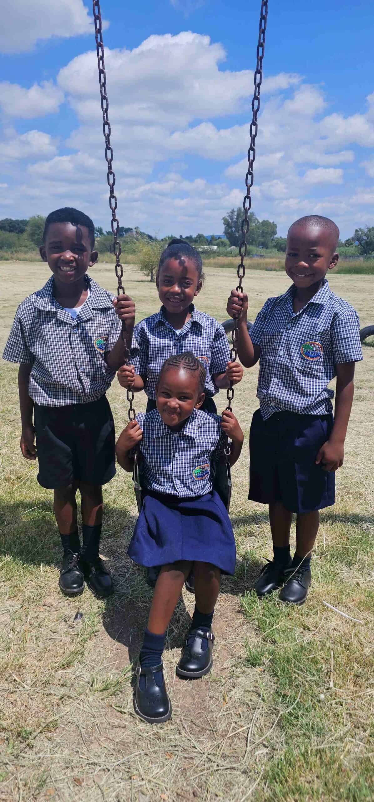 Reatlehile Manoto, Thandeka Mthethwa, Boikanyo Morabe and Siphosethu Moleko are among the learners who started their school career at Dome Combined School as Grade One learners.