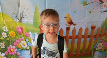 JJ Meintjies voor sy Graad R-klas by Primêre Skool Parys.