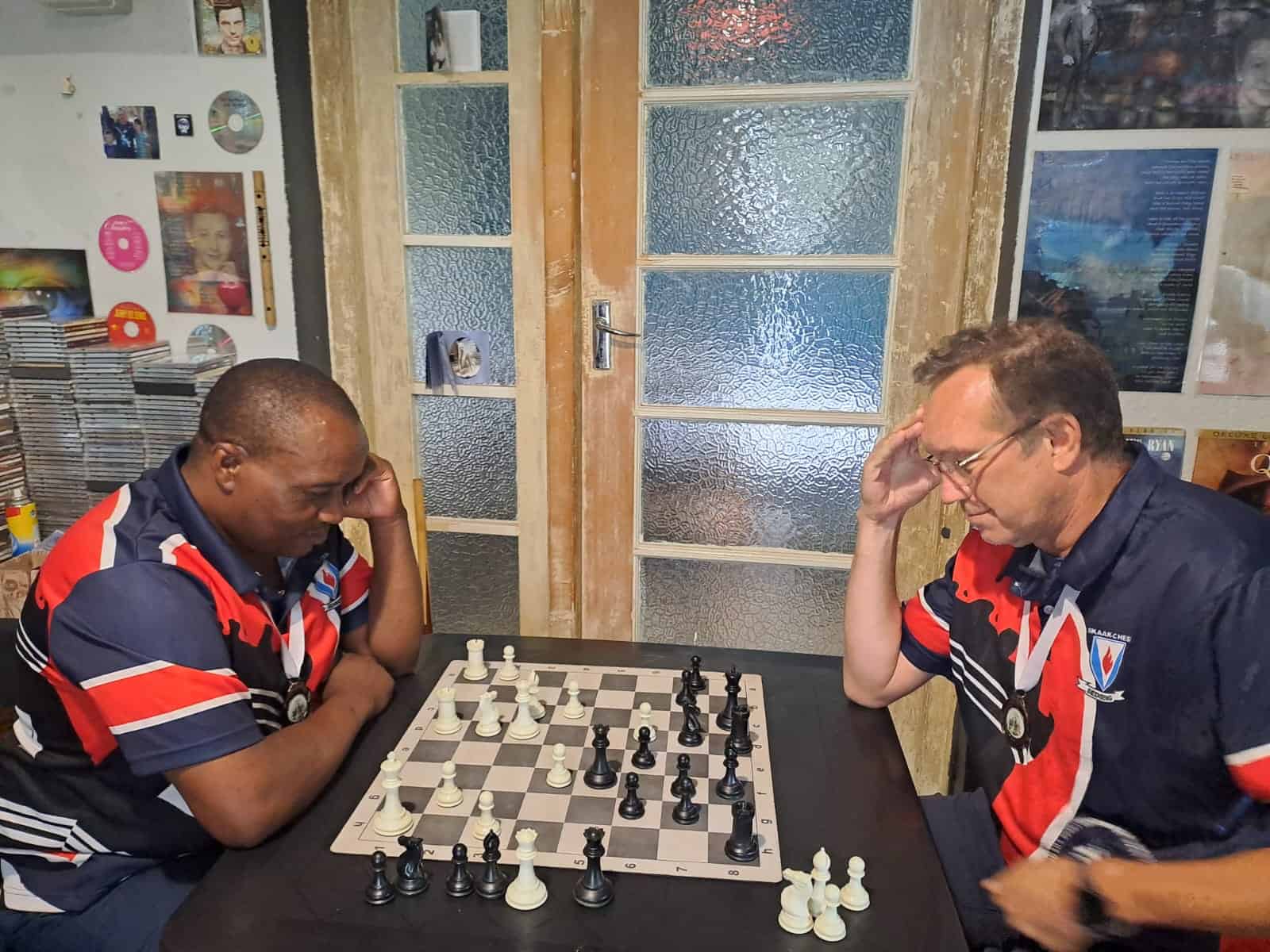 Tshediso Ramabodu en Werner Ernst. Die foto is na die toernooi geneem.