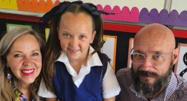 Stefan en Realdi Terblanche saam met Clara.