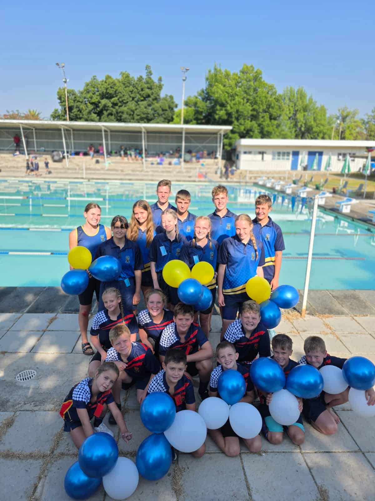 Swemmers van Thunder Aquatics wat by die Fezile Dabi Swemgala presteer het.