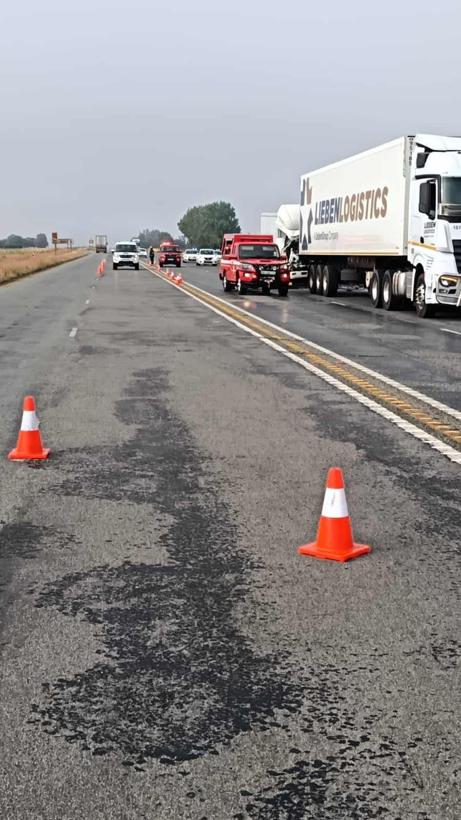op die N1 noord, naby Engen Kroonvaal