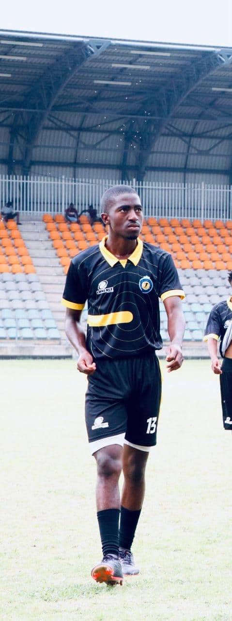 Sibusiso Mopedi at the Fezile Dabi Soccer Stadium in Tumahole.