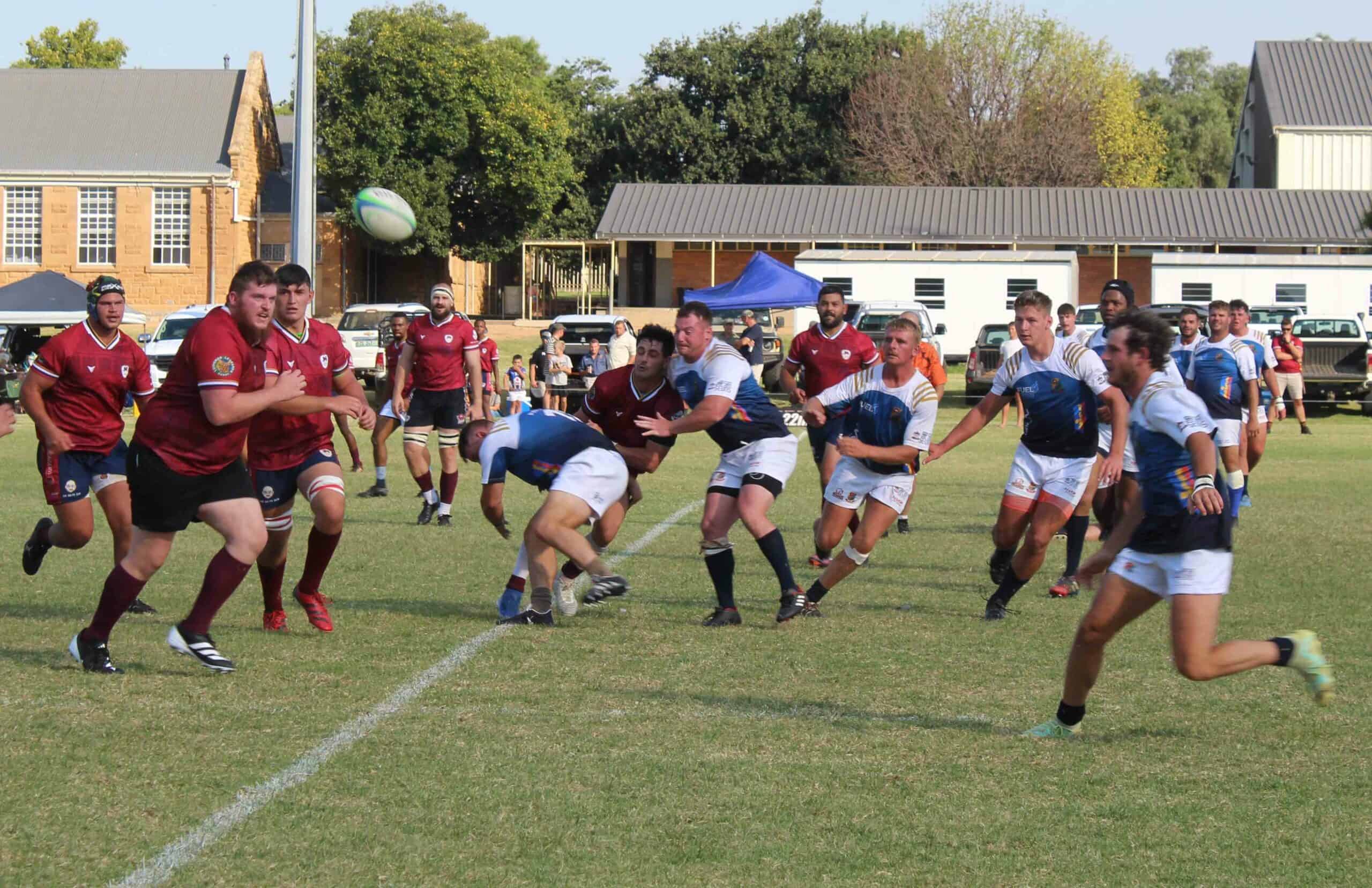 Parys-rugbyklub se eerste span op die veld teen Potchefstroom.