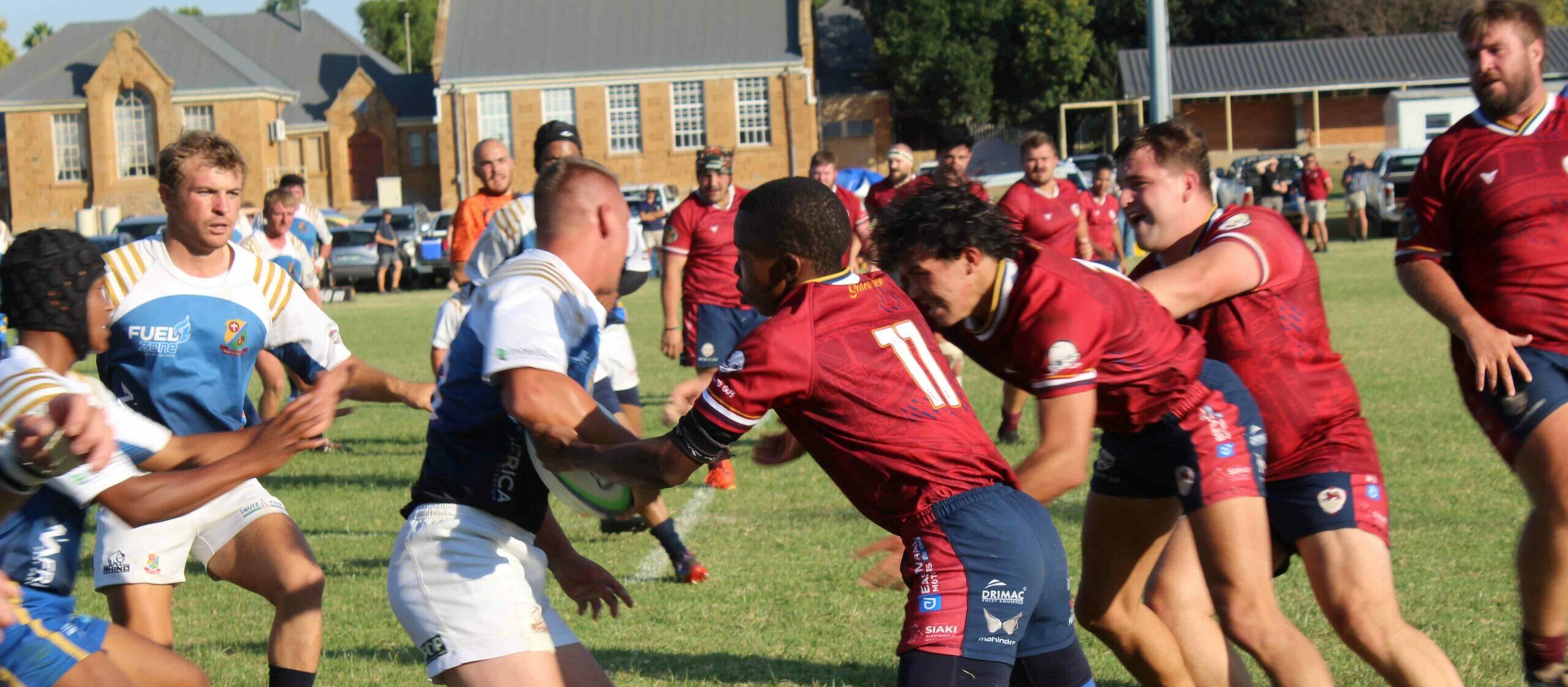Parys-rugbyklub se eerste span in 'n snikhete stryd teen Potchefstroom. Foto: LIezl Scheepers.
