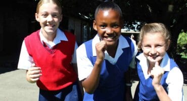 Karliese Scheepers, Bophelo Matiase en BellaMay Els wat vandag vir die Vrystaat aan die SAatletiekkampioenskappe in Kaapstad deelneem. Foto: Liezl Scheepers.