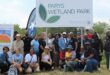 The dedicated project team, representatives of the Ngwathe Local Municipality, sponsors Sasol and Damlaagte Solar, together with community members at the official opening of the Parys Wetland Park on Saturday. The opening event was sponsored by Ilikwa Solar