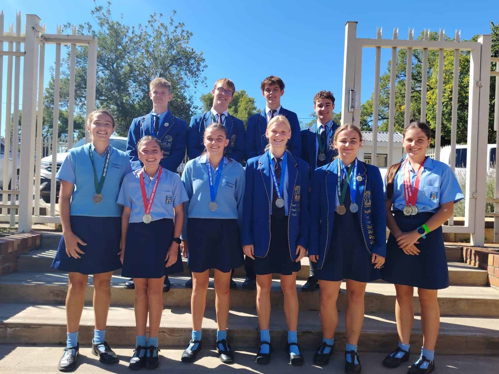Hoërskool Parys atlete wat aan die Vrystaat atletiekkampioenskappe deelgeneem het.