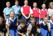 Primêre Skool Parys se atlete wat aan die Vrystaat-kampioenskappe sal deelneem, saam met die skool se atletiekhoof, juffrou Annie.