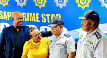 Lieutenant General Thabang Solly Lesia (third from left) has been appointed as SAPS Provincial Commissioner for the Free State. Photo: SAPS Communication Unit