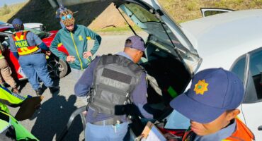 The Safer Easter holiday roadblock held on the N1 on Friday. Photo: Supplied by SAPS Communication Unit.