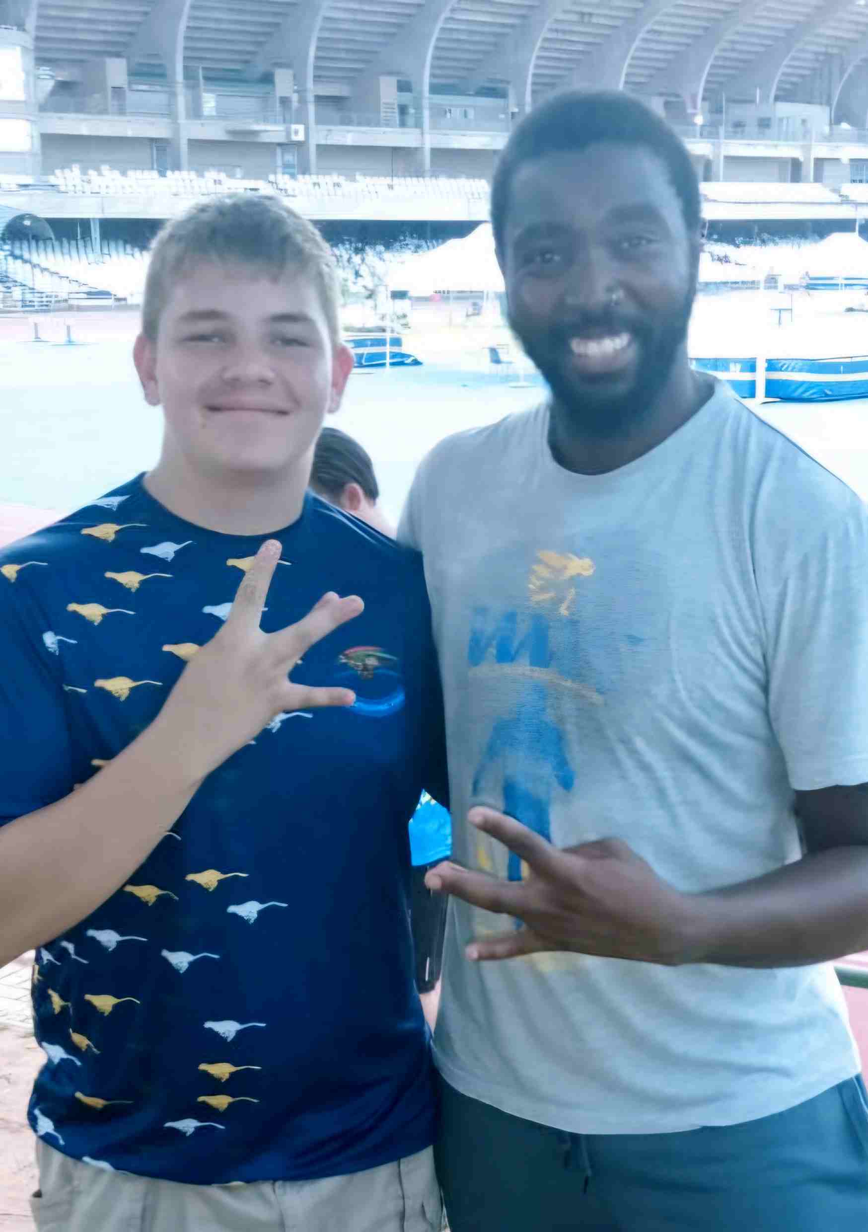 Marno Geyer saam met Tshepang Makhete. Foto Verskaf