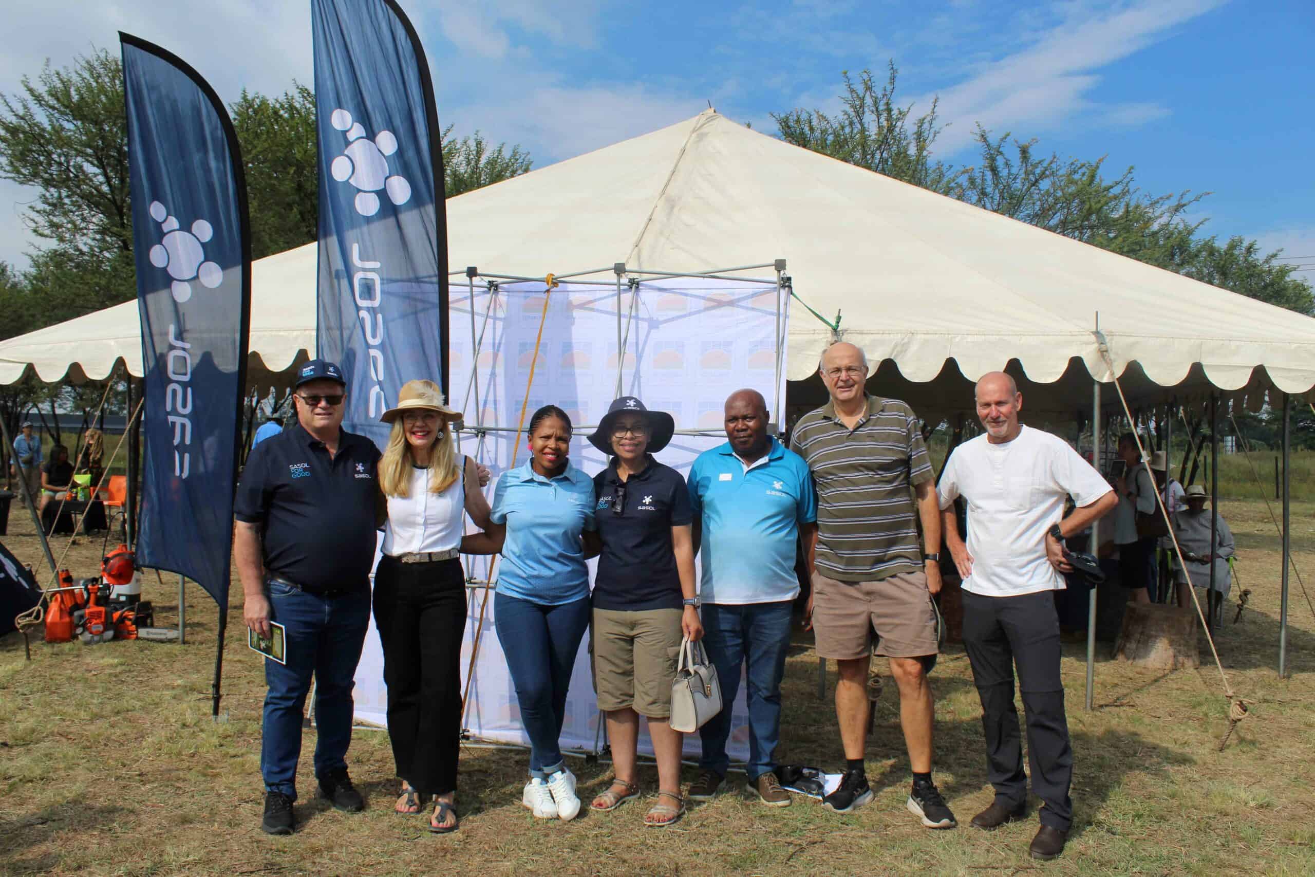 Reprentatives of the sponsor, Sasol, attending the official opening of the Parys Wetland Park.