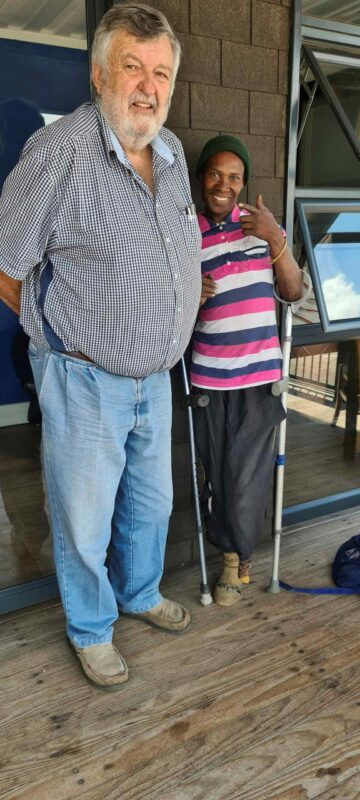 Braam Cilliers, die man wat die dryfkrag was agter MooiParys, saam met Patrick wat sedert die begin van die inisiatief sy deel gedoen het. Patrick is intussen oorlede. Foto: Liezl Scheepers